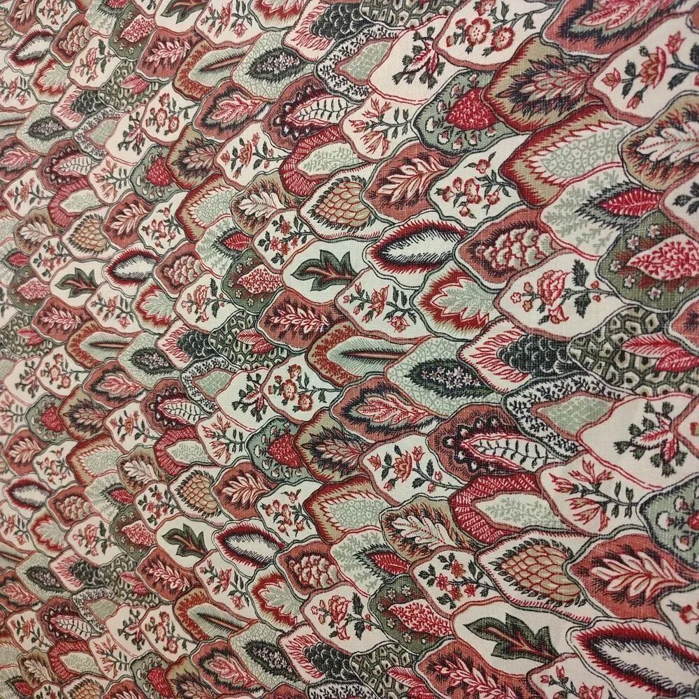 Colorful Leaf Pattern Fabric